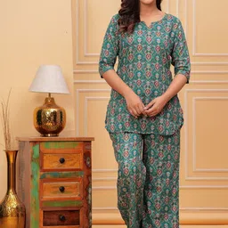 Serenita Printed Pure Cotton Night Suit-picture-12