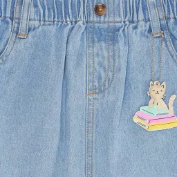 Pantaloons Junior Kids Blue Cotton Printed Shorts image 2