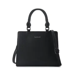 Fastrack CL7 Black Solid Medium Satchel Handbag image 2