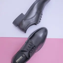 Geox Men's U Gladwin Black Derby Shoes image 1