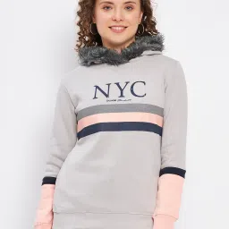 Duke Grey Graphic Print Hoodie image 1