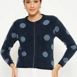 Duke Navy Polka Dot Cardigan image 1