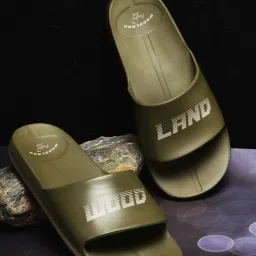 Woodland Men's Olive Slides image 1
