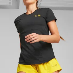 Puma Black Regular Fit Sports T-Shirt image 1