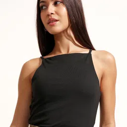 Basics By Tokyo Talkies Women Solid Shoulder Straps Top-image-61