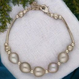 Sri Jagdamba Pearls Zoya 1 Line Pearl Bracelet for Women & Girls-picture-31