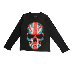 Wear Your Mind Boys Black Printed Round Neck T-shirt-picture-55