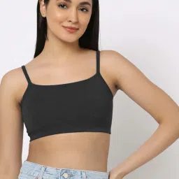 AROUSY Black & Green Cotton Beginner's Bra - Pack Of 3 image 2