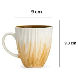 Clay Craft Fine Ceramic Milk/Tea/Coffee Combo Set of 4 - 350 ml each image 5