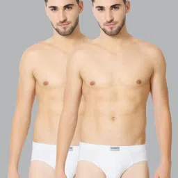 van heusen Vh Innerwear White Cotton Regular Fit Briefs - Pack Of 2 image 1