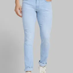 Park Avenue Light Blue Regular Fit Jeans image 1