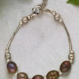Sri Jagdamba Pearls Zara 1 Line Pearl Bracelet for Women & Girls-picture-36