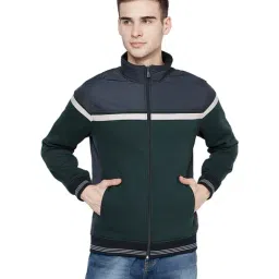Octave Green High Neck Full Sleeves Sweatshirt-picture-41