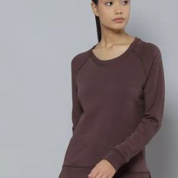ALCIS Dark Brown Regular Fit Knitted Sweatshirt-picture-10
