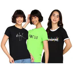 Adyavastram Women Printed Pockets T-shirt-image-90