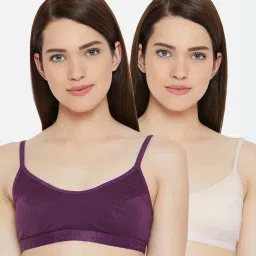Lady Lyka Multicolor Non Wired Non Padded Sports Bra (Pack Of 2) image 1