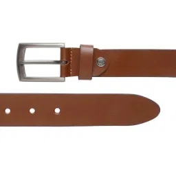 Teakwood Leathers Brown Leather Waist Belt for Men image 4
