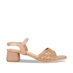 Rocia by Regal Women's Rose Gold Ankle Strap Sandals image 2