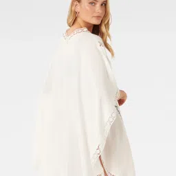 Forever New White Lace Poncho image 2