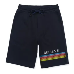Gini & Jony Kids Navy Printed Bermudas image 1