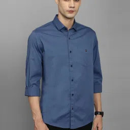 Louis Philippe Sport Blue Cotton Slim Fit Shirt image 1