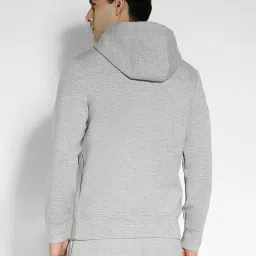 American Eagle Outfitters Grey Regular Fit Hooded Sweatshirts image 2