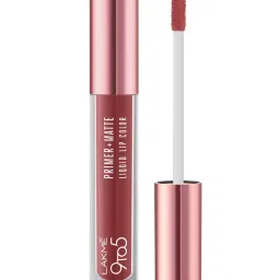 Lakme 9to5 Primer + Matte Liquid Lip Color MP5 Pink Valentine - 4.2 ml image 1