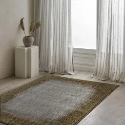 Ddecor Live Beautiful Wisteria Green Polypropylene Medium Rugs image 1