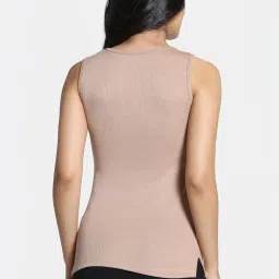 Zivame Beige Solid Camisole image 2