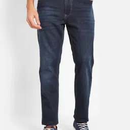 Octave Blue Cotton Regular Fit Jeans image 1