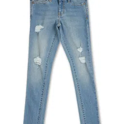 Pepe Jeans Kids Blue Distressed Jeans image 1
