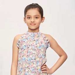 Tiny Girl Light Pink Printed Top-picture-0