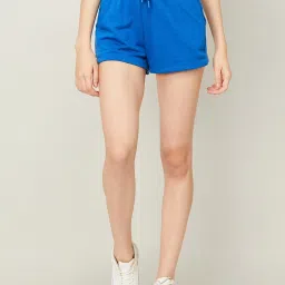 Ginger by Lifestyle Blue Cotton Shorts image 1