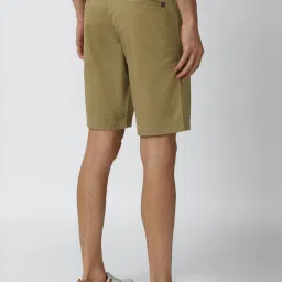 Van Heusen Khaki Cotton Regular Fit Shorts image 2