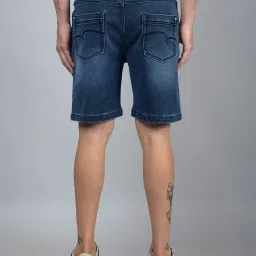 Crimsoune Club Navy Cotton Regular Fit Solid Shorts image 2