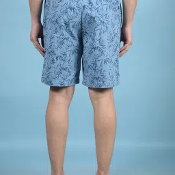 Crimsoune Club Blue Cotton Regular Floral Shorts image 2