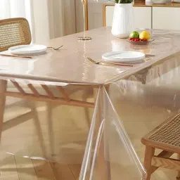 Bianca Vinyl Clear PVC Table Cloth (2 Seater) image 2