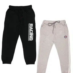 Todd N Teen Kids Black & Grey Graphic Print Joggers (Pack Of 2) image 1