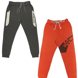 Todd N Teen Kids Black & Rust Graphic Print Joggers (Pack Of 2) image 1