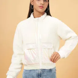 Coolsters by Pantaloons Kids White Regular Fit Full Sleeves Jacket image 1