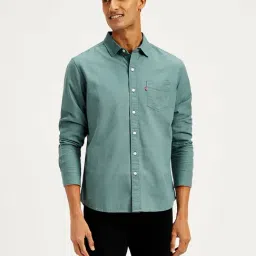 Levi's Green Cotton Regular Fit Shirt-picture-39