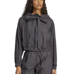 Adidas Originals Black Loose Fit Jacket-image-61