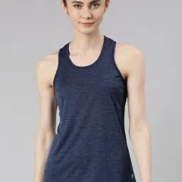 Enamor Blue Slim Fit Tank Top image 1