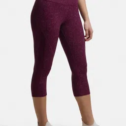 Jockey MW36 Women's Microfiber Slim Fit Capri with Back Waistband Pocket and Stay Dry Technology image 2