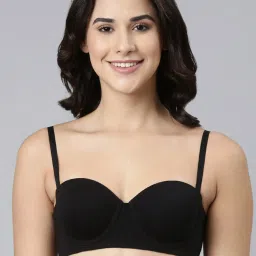 Enamor Jet Black Cotton Everyday Bra image 1