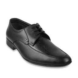 Mochi Men's Black Derby Shoes image 2