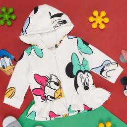 Pantaloons Baby White Cotton Printed Full Sleeves Sweatshirt image 1