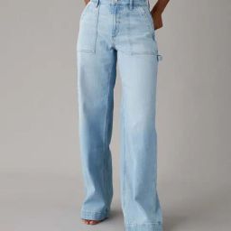 American Eagle Blue Regular Fit Jeans-picture-12