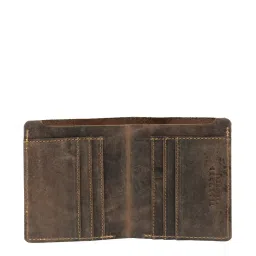 Teakwood Leathers Brown Casual Leather Bi-Fold Wallet for Men image 4