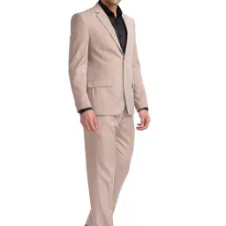 Park Avenue Fawn Regular Fit Three Piece Suit image 4